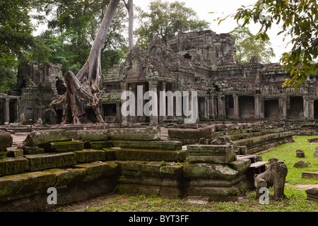 Preah Khan (Heiliges Schwert). Angkor. UNESCO-Weltkulturerbe. Kambodscha. Indochina. Südost-Asien. Asien. Stockfoto