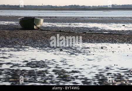 Boote bei Ebbe Stockfoto