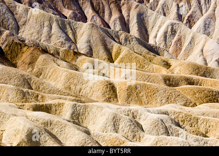 Zabriskie Point Ödland, Death Valley Nationalpark, Kalifornien, USA Stockfoto