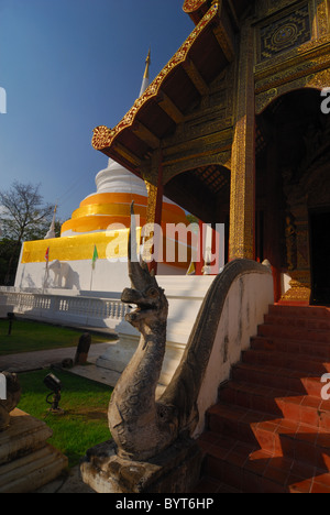 Im Wat Phra Singh Tempel in Chiang Mai, Thailand Stockfoto