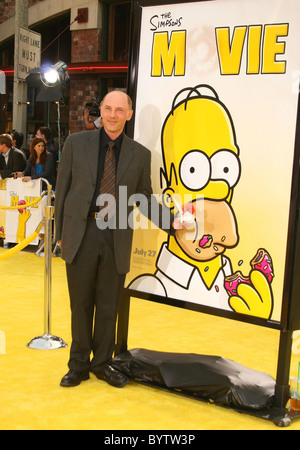 Dan Castellaneta, Stimme von Homer Simpson "The Simpsons Movie" Weltpremiere - Ankünfte hielt der Mann Village Theater Stockfoto