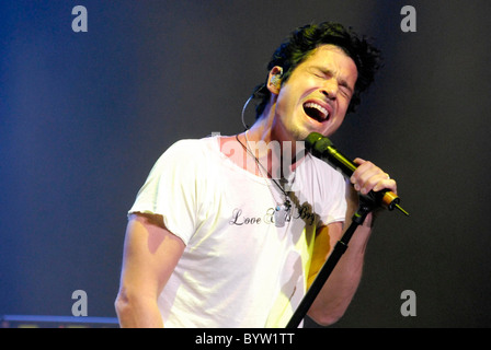 Chris Cornell die live an der Wiltern LG Theatre Los Angeles, Kalifornien - 11.07.07 Stockfoto