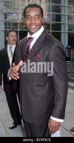 New York Jets Runningback Curtis Martin kündigt seinen Rücktritt auf CBS Early Show New York City, USA - 26.07.07 Stockfoto