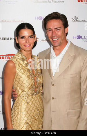 Angie Harmon und Jason Sehorn Design Care 2007 statt auf die Startseite von Tammy und Eric Gustavson - Ankünfte Malibu, Kalifornien USA Stockfoto