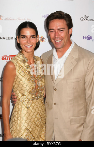 Angie Harmon und Jason Sehorn Design Care 2007 statt auf die Startseite von Tammy und Eric Gustavson - Ankünfte Malibu, Kalifornien USA Stockfoto