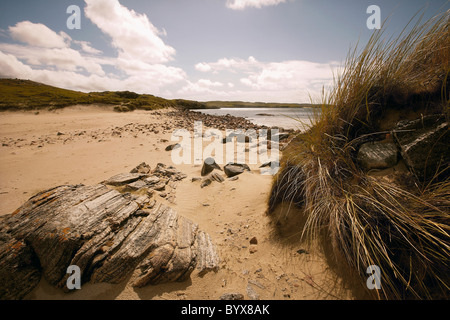 Uig Sands oder Traigh Uuige, Isle of Lewis, äußeren Hebriden, Western Isles, Schottland, UK Stockfoto