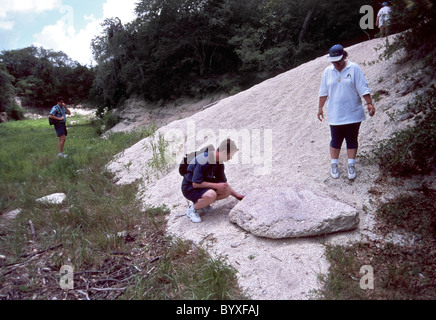 Coquina Gruben auf Anastasia Insel zum Bau von Häusern und das Fort in St. Augustine Florida Stockfoto