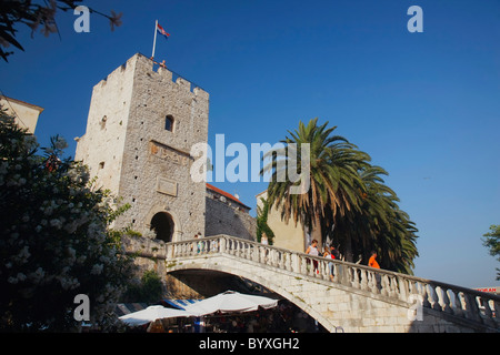 Turm, Revelin, Korcula, Kroatien Stockfoto