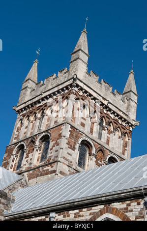 Wimborne Minster Kirche Stockfoto