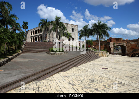 Museum Alcázar de Don Diego Colón, Santo Domingo, Dominikanische Republik, Caribbean Stockfoto