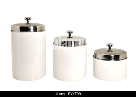 Drei Küche Kanister auf Granit Zähler Stockfoto, Bild: 238426515 - Alamy