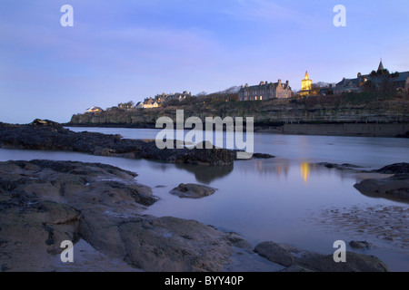 St Andrews von Doo Craigs bei Dämmerung St Andrews Fife Schottland Stockfoto