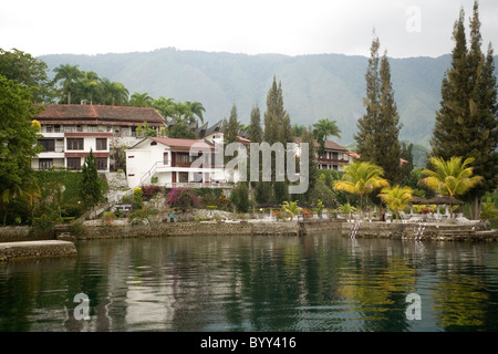 Indonesien Sumatra Lake Toba Samosir Island Tuk Tuk Toledo Inn Stockfoto