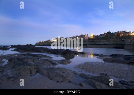 St Andrews von Doo Craigs bei Dämmerung St Andrews Fife Schottland Stockfoto