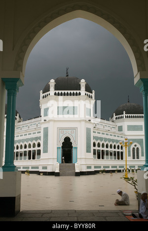 Indonesien Sumatra Medan Moschee Stockfoto