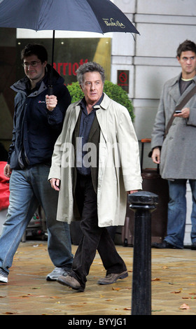 Dustin Hoffman am Set seines neuen Films "Letzte Chance Harvey" London, England - 10.10.07 Stockfoto