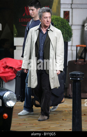 Dustin Hoffman am Set seines neuen Films "Letzte Chance Harvey" London, England - 10.10.07 Stockfoto