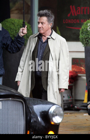 Dustin Hoffman am Set seines neuen Films "Letzte Chance Harvey" London, England - 10.10.07 Stockfoto