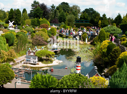 Bekonscot Modell Dorf im Kleinformat Beaconsfield, Buckinghamshire England Großbritannien UK. Das älteste Modelldorf der Welt. Stockfoto