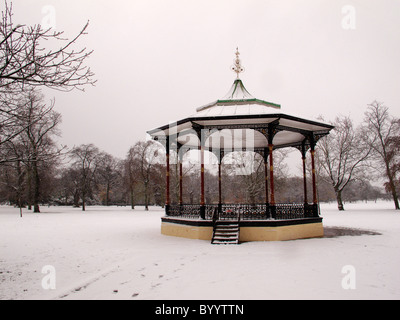 Greenwich Park in London nach voller Schnee Stockfoto