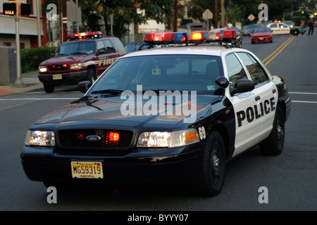 Amerikanische Polizei-Auto Stockfoto