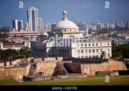 Hauptstadt von Puerto Rico in San Juan, Puerto Rico. Stockfoto