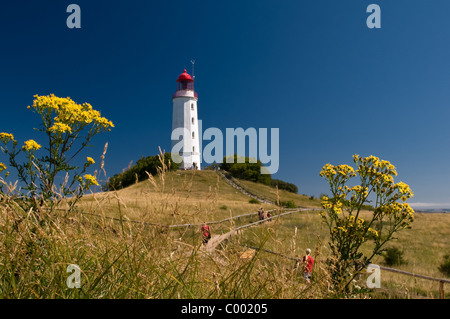 der berühmte Leuchtturm auf der Insel Hiddensee, Ostsee, Deutschland Stockfoto