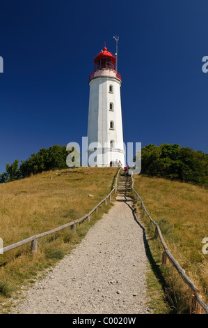 der berühmte Leuchtturm auf der Insel Hiddensee, Ostsee, Deutschland Stockfoto