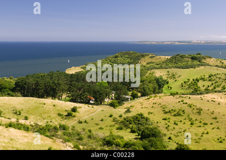 Insel Hiddensee, Landschaft im Frühling, Ostsee, Küste, Insel, Deutschland Stockfoto