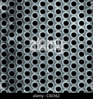 Ein Metall Air Vent oder Draht Grill Platte Netzmaterial mit Grunge abgenutzte Oberfläche. Stockfoto
