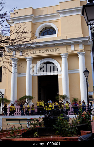 Hotel El Convento und ehemalige Kloster in Plazuela de Las Monja in Old San Juan, Puerto Rico Stockfoto