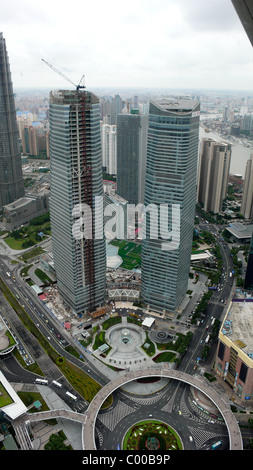 Blick vom Oriental Pearl Tower in Shanghai auf der Apple-Retail-shop Stockfoto