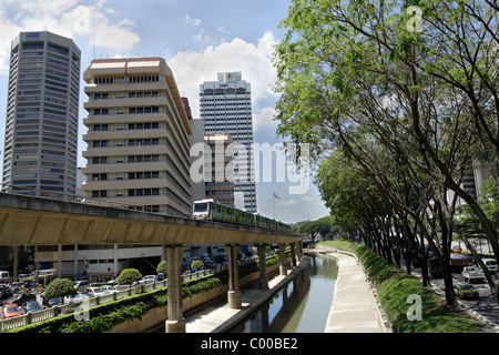 Eisenbahn in Kuala Lumpur, Malaysia. Stockfoto