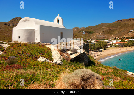 Agios Nikolaos Bay, Korissia, Kea, griechischen Kykladen-Inseln Stockfoto