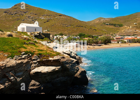 Agios Nikolaos Bay, Korissia, Kea, griechischen Kykladen-Inseln Stockfoto