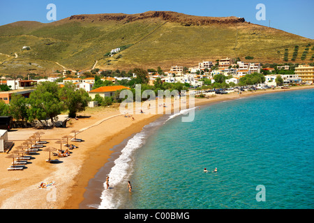 Strand von Agios Nikolaos Bay, Korissia, Kea griechischen Kykladen-Inseln Stockfoto