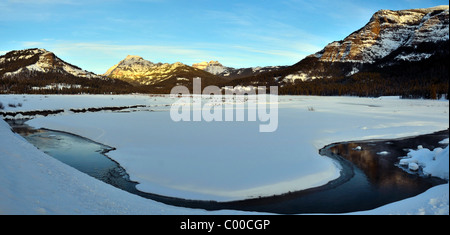 Lamar Tallandschaft. Yellowstone-Nationalpark, Wyoming, USA. Stockfoto