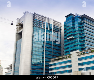 Kabel Auto Turm in Singapurs Harbourfront Komplex beherbergt das Kreuzfahrt-Terminal. Stockfoto