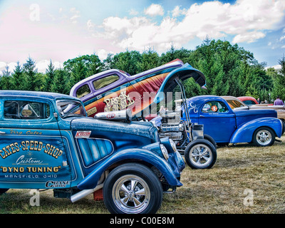 Concours d ' Elegance ist in Oakland University Meadow Brook Hall in Rochester, Michigan statt Vintage Muscle-Cars sind Stockfoto