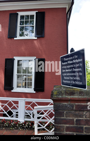 Die Woodrow Wilson Presidential Library and Museum, Staunton, Virginia, USA Stockfoto