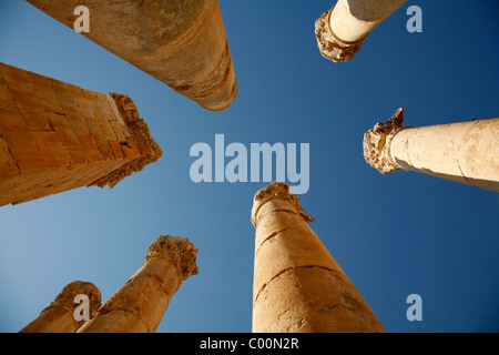 Tempel des Zeus, Jerash, Jordanien. Stockfoto