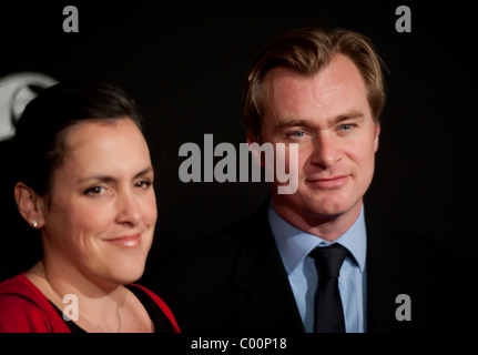 Inception-Regisseur und Produzent Ehefrau, Emma Thomas, auf dem roten Teppich Stockfoto