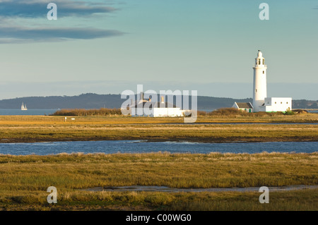 Hurst Point Lighthouse, in der Nähe von Milford-sur-mer, Hampshire, UK Stockfoto