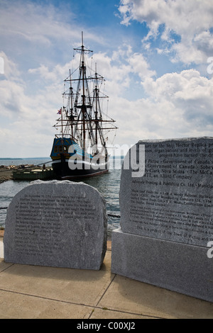 Replik des Segelschiffes Hector in Nova Scotia, Kanada Stockfoto