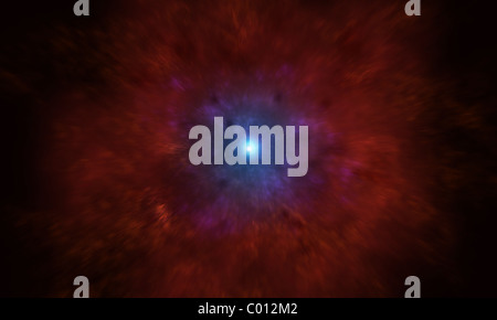 Abbildung einer Supernova massive Sterne gehen. Stockfoto