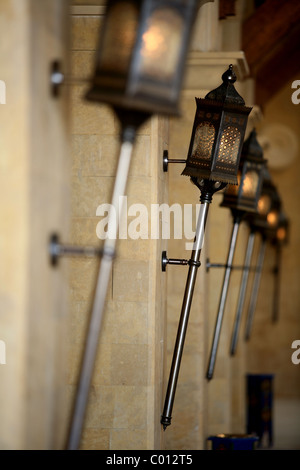 Wand leuchten im Palace Hotel in Port Ghalib Stockfoto
