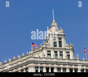 Wrigley Building, Chicago, Illinois, Vereinigte Staaten von Amerika, USA Stockfoto