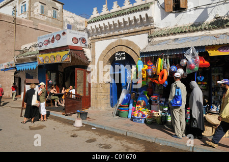 Souk in der historischen Stadt Essaouira, Mogador, Unesco World Heritage Site, Marokko, Nordafrika Stockfoto