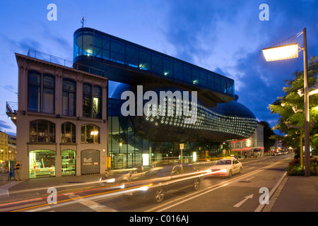 Modernes Gebäude des Kunsthauses Museum of Contemporary Art vom Architekten Peter Cook und Colin Fournier, Graz, Steiermark, Österreich Stockfoto