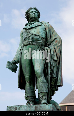 Statue von Jean Baptiste Kleber, ein französischer General während französische revolutionäre Kriege, Straßburg, Elsass, Frankreich, Europa Stockfoto